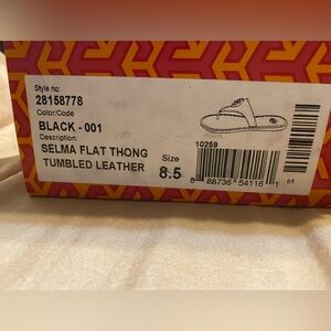 Tory Burch Selma Flat thing tumbled Leather